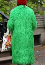 elsbeth tascioni green faux fur coat