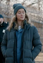 elsbeth tascioni grey puffer jacket