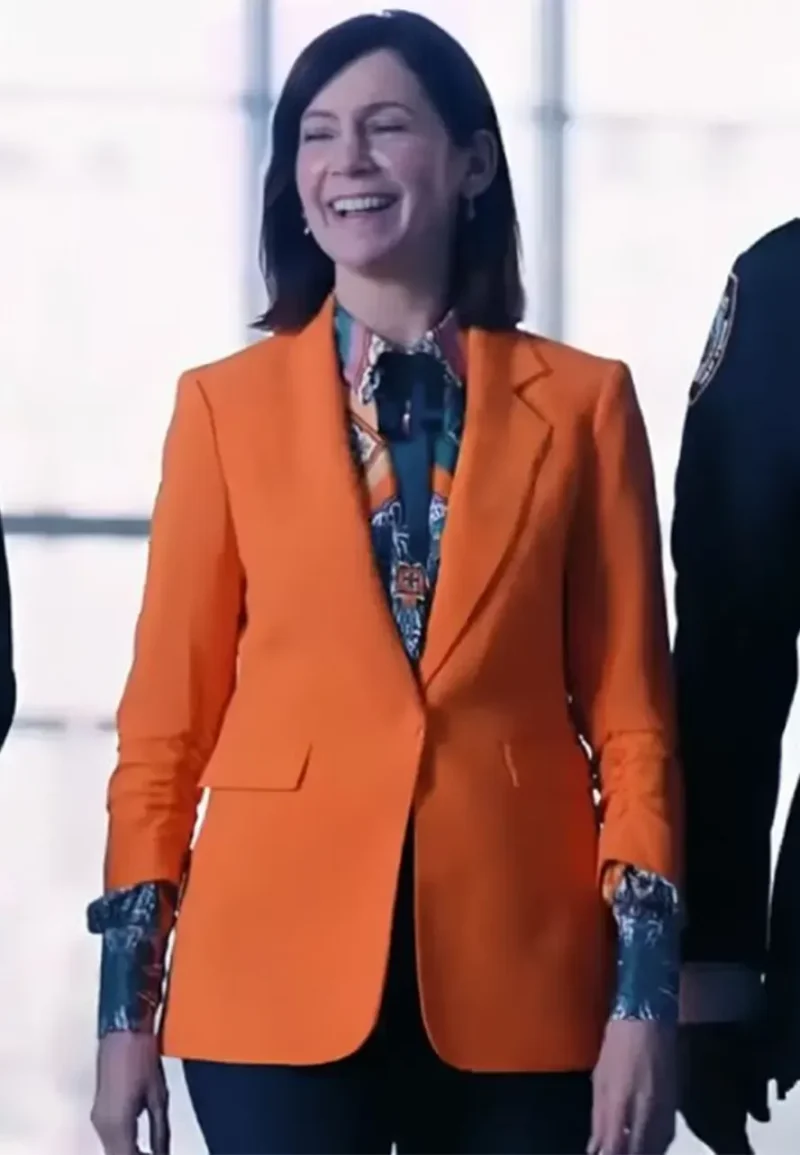 elsbeth tascioni orange blazer