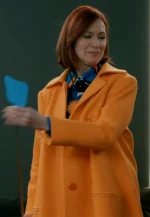 elsbeth tascioni orange wool coat