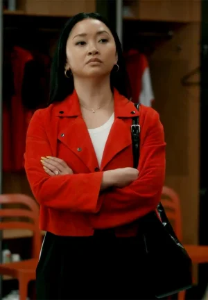 lana condor red jacket