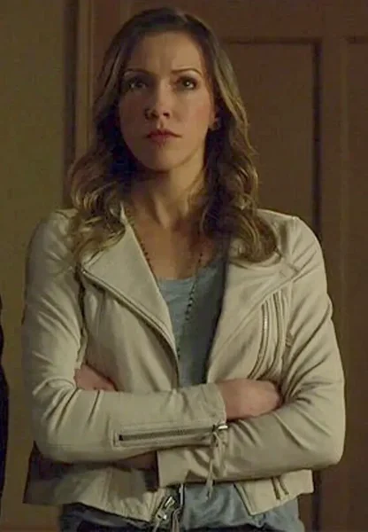 laurel lance white leather jacket