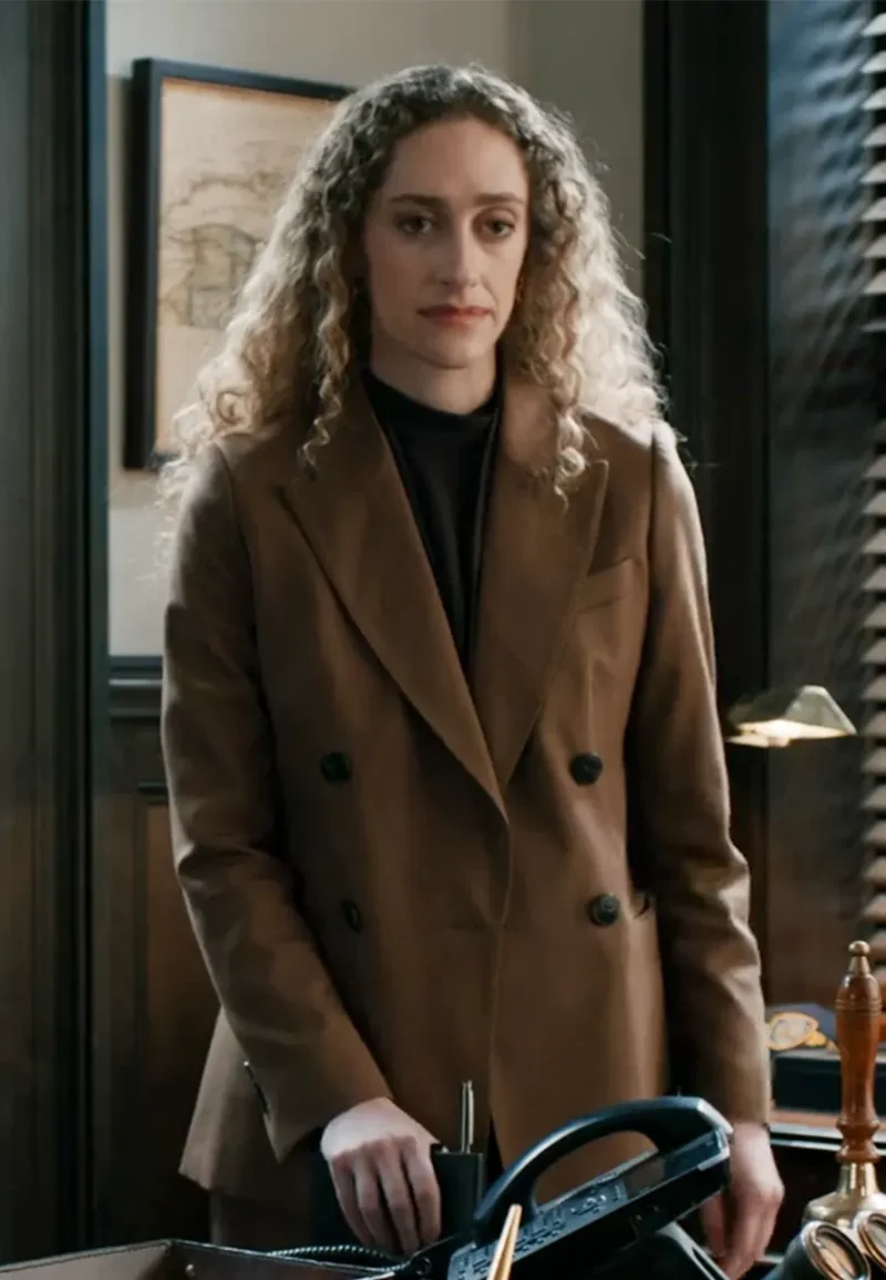 micaela diamond brown blazer
