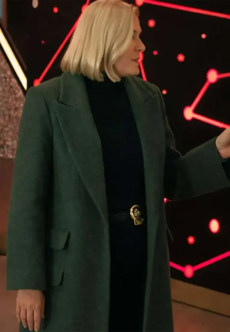 molly price green wool coat