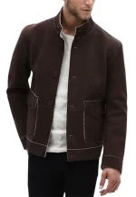 oliver queen suede jacket