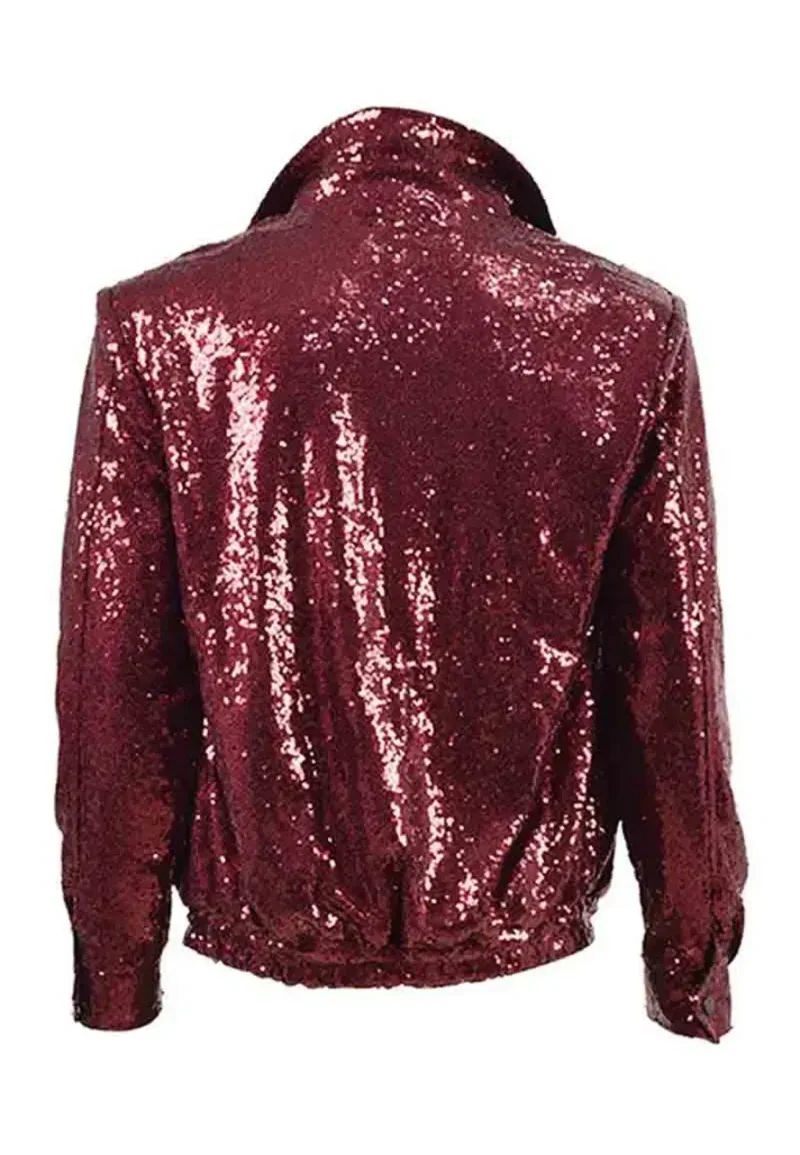 red sequins jacket