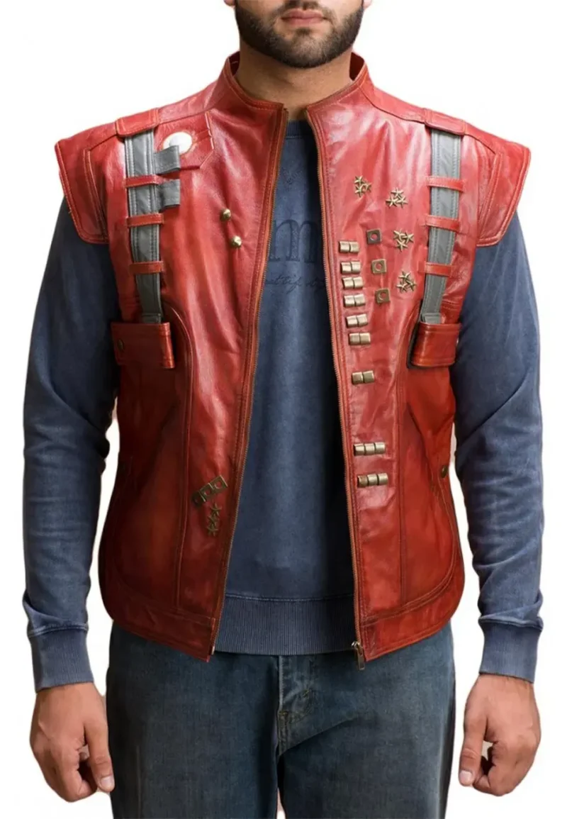 star lord leather vest