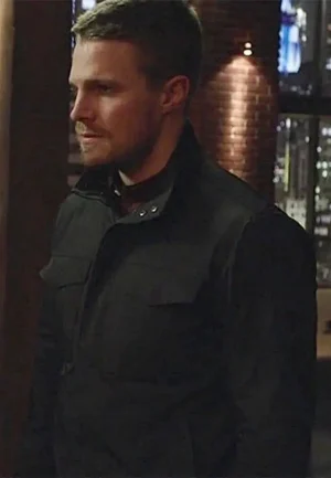stephen amell field black jacket