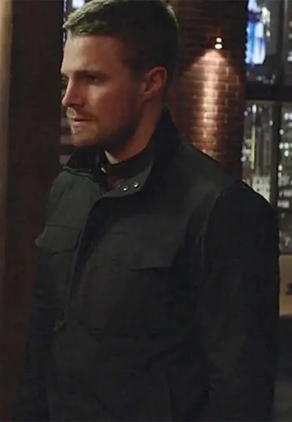 stephen amell field black jacket