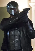 arrow leather jacket