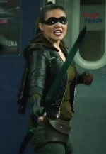 arrow leather jacket