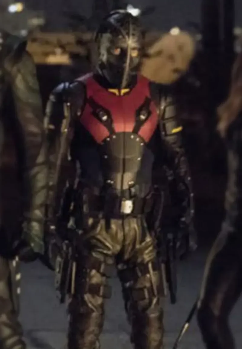 arrow leather jacket