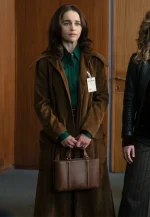 bea brown suede coat