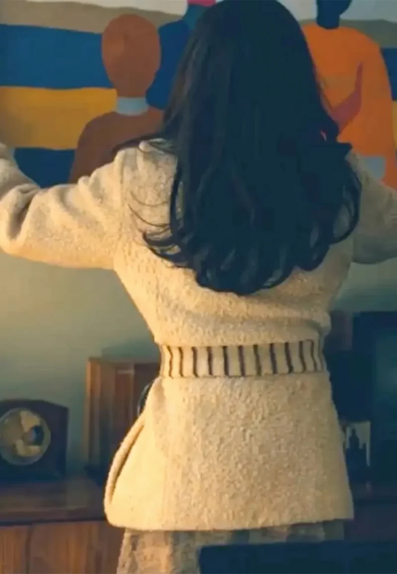 bea white wool coat