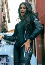 begona vargas leather jacket