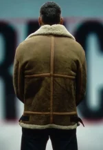 berlin brown leather shearling jacket