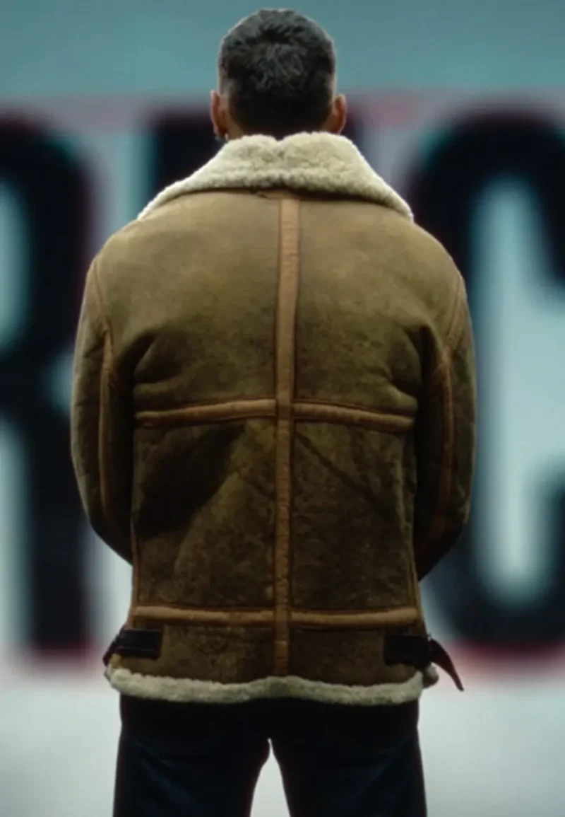 berlin brown leather shearling jacket