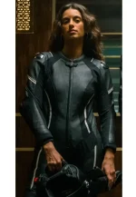 cameron black costume leather jacket