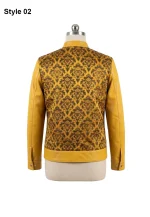 crimson jacquard jacket