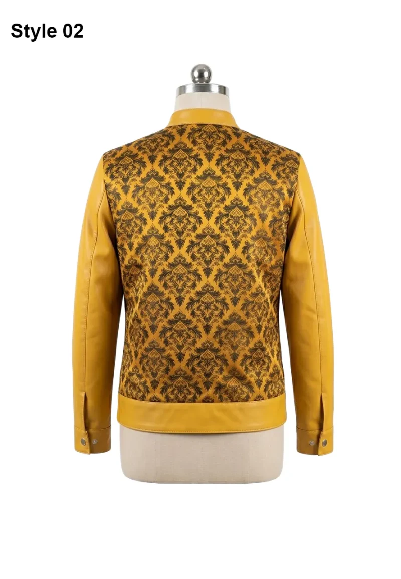 crimson jacquard jacket