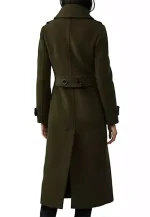 double face elodie military green coat