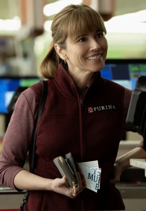 dtf st. louis linda cardellini maroon vest