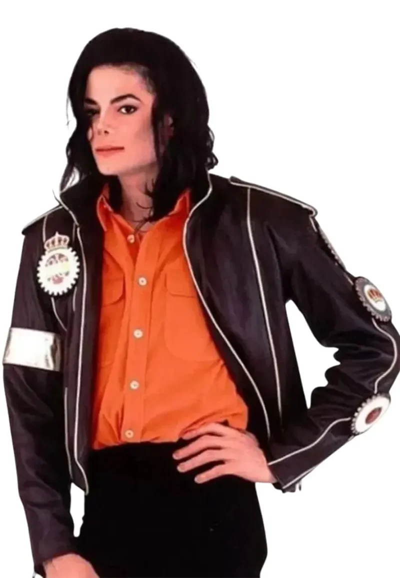 elizabeth taylor tribute black leather jacket