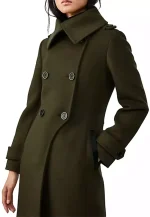 elodie military green coat