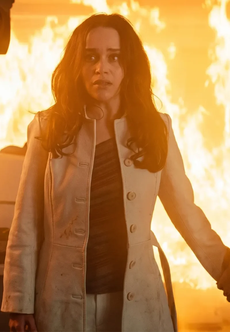 emilia-clarke-white-trench-coat emilia clarke white trench coat