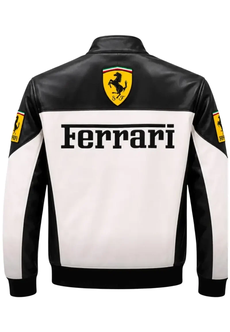 ferrari black and white jacket