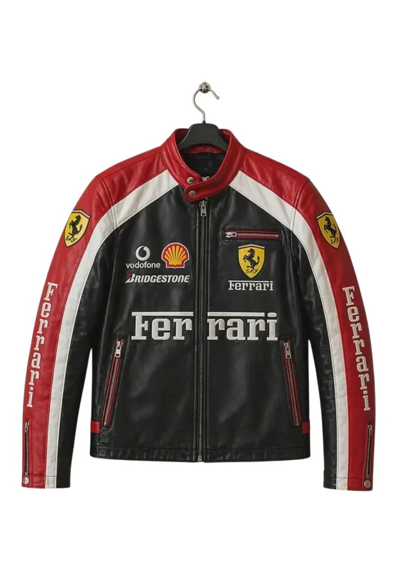 ferrari-f1-biker-jacket ferrari f1 biker jacket