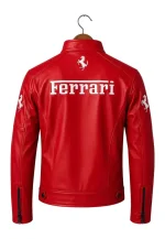 ferrari leather racing jacket