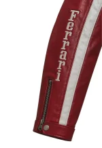 ferrari racing jacket leather