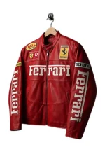 ferrari racing leather jacket