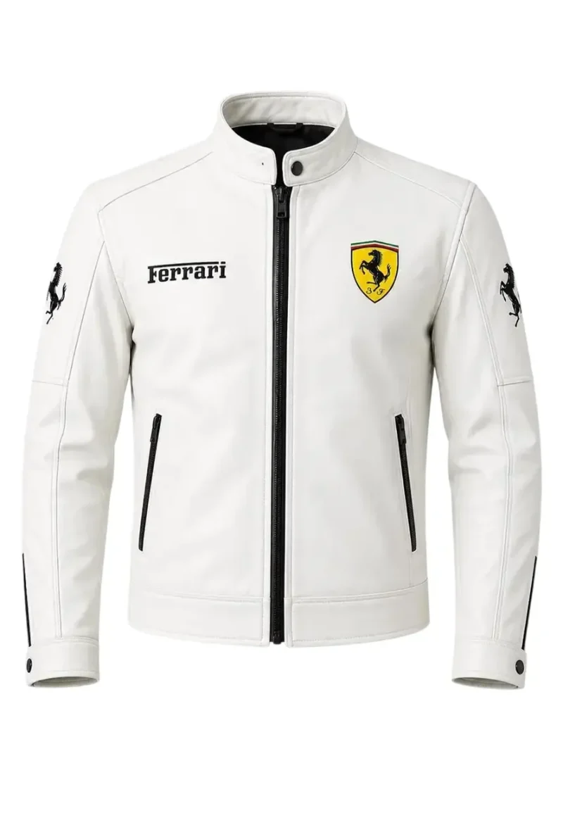 ferrari-white-leather-jacket ferrari white leather jacket