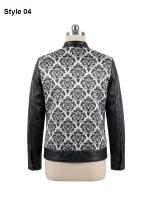 floral print jacquard jacket