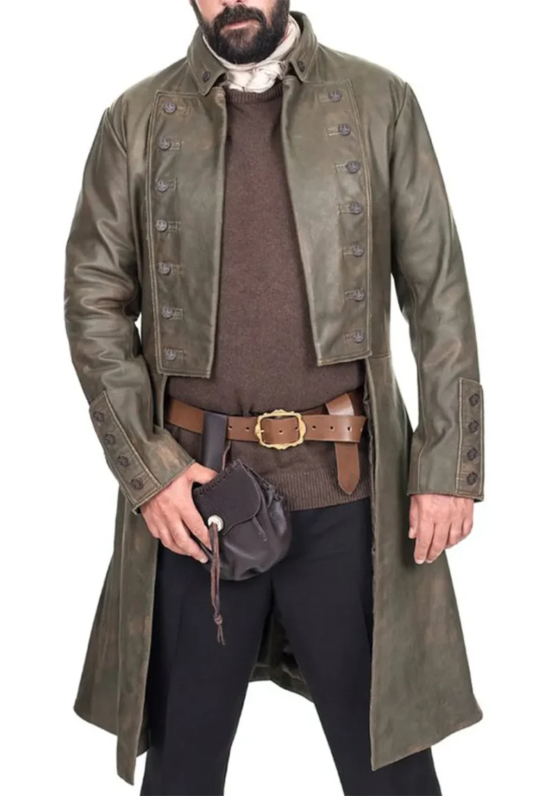 jamie fraser leather coat