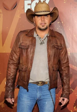 jason aldean leather jacket
