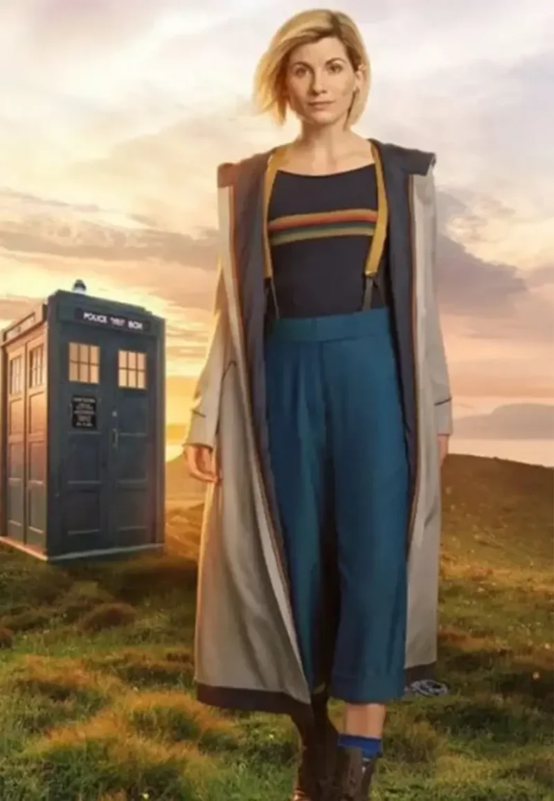 jodie whittaker 13th doctor trench coat