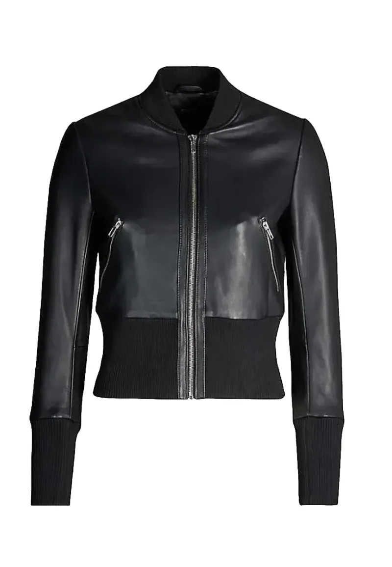 katie cassidy cropped jacket