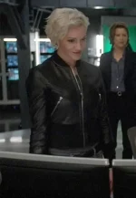 katie cassidy leather jacket