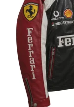 leather racing jacket ferrari