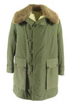 m1909 field swedish green cotton coat