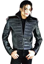 man in the mirror leather jacket