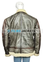 mens wfj02 grey shearling leather jacket