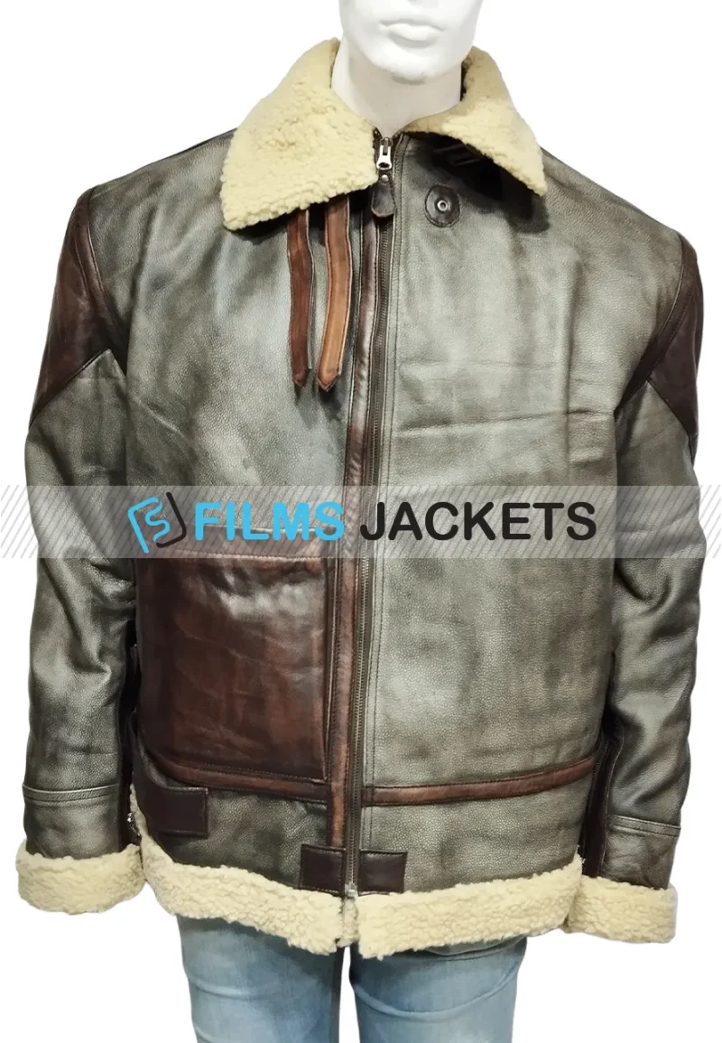 mens wfj02 shearling leather jacket