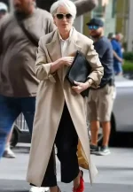meryl streep beige trench coat