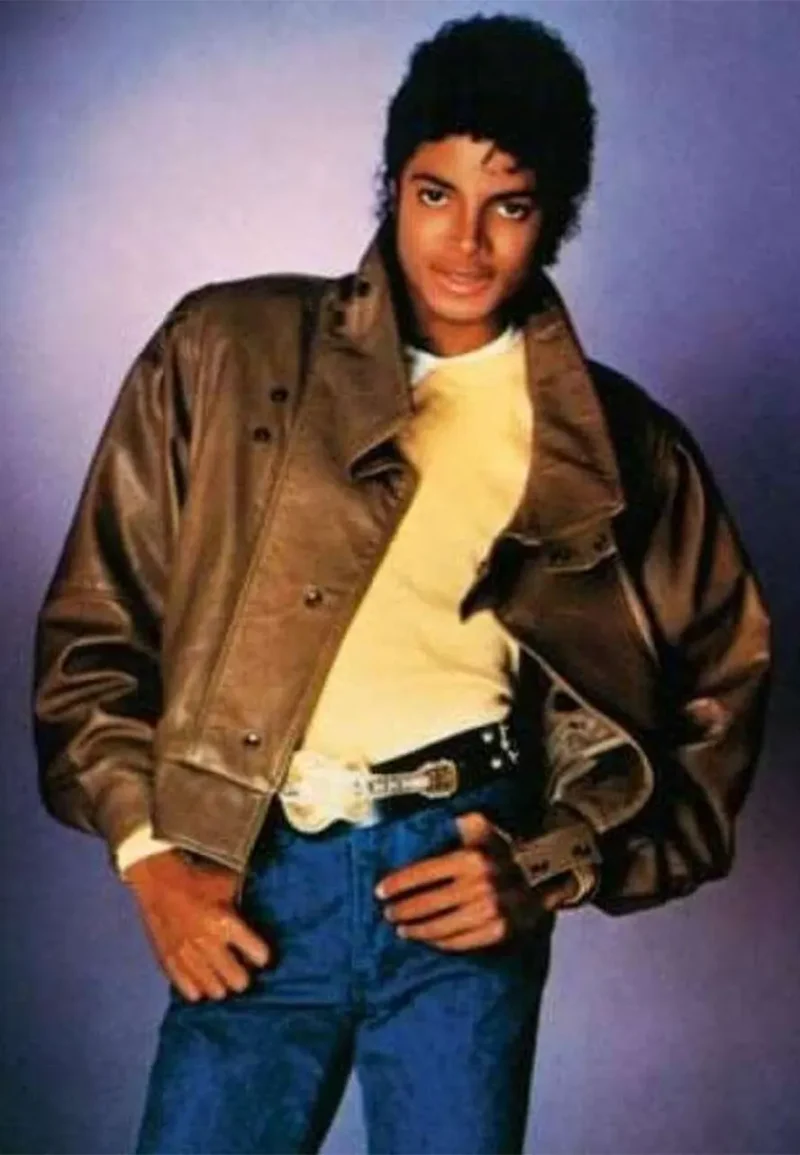 michael jackson brown leather jacket