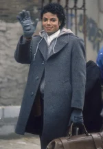 michael jackson grey wool coat
