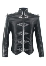 michael jackson leather jacket black